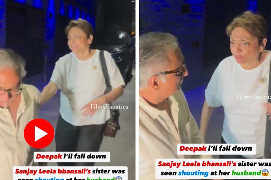 Bollywood director Sanjay Leela Bhansali’s sister Bela Sehgal spotted with her husband dgtl
