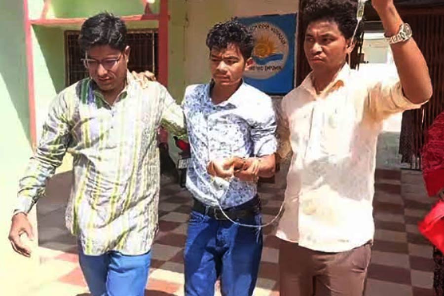 Denied sick leave Odisha school teacher comes to school with saline drip dgtl