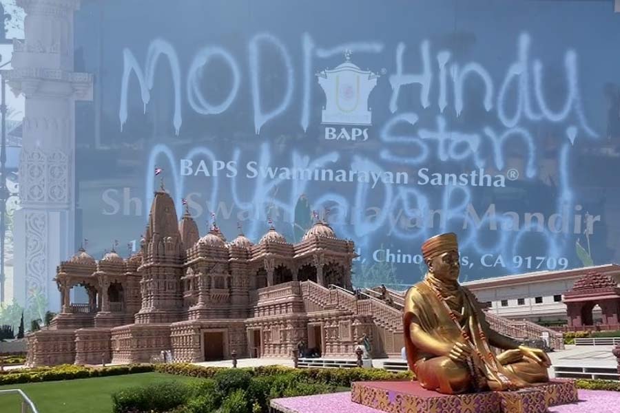 Indian Foreign ministry condemns vandalism of Hindu temple in California and calls for strict action dgtl
