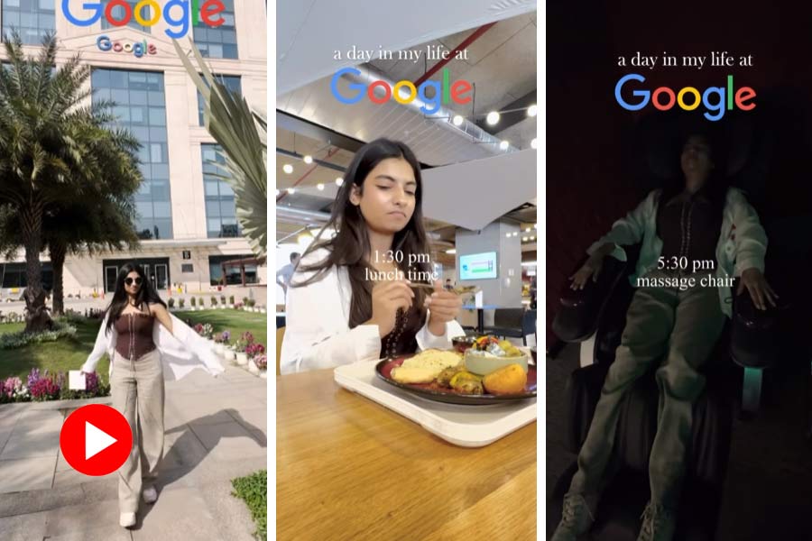 A woman shared a video of the workplace of Google online that has since gone viral dgtl