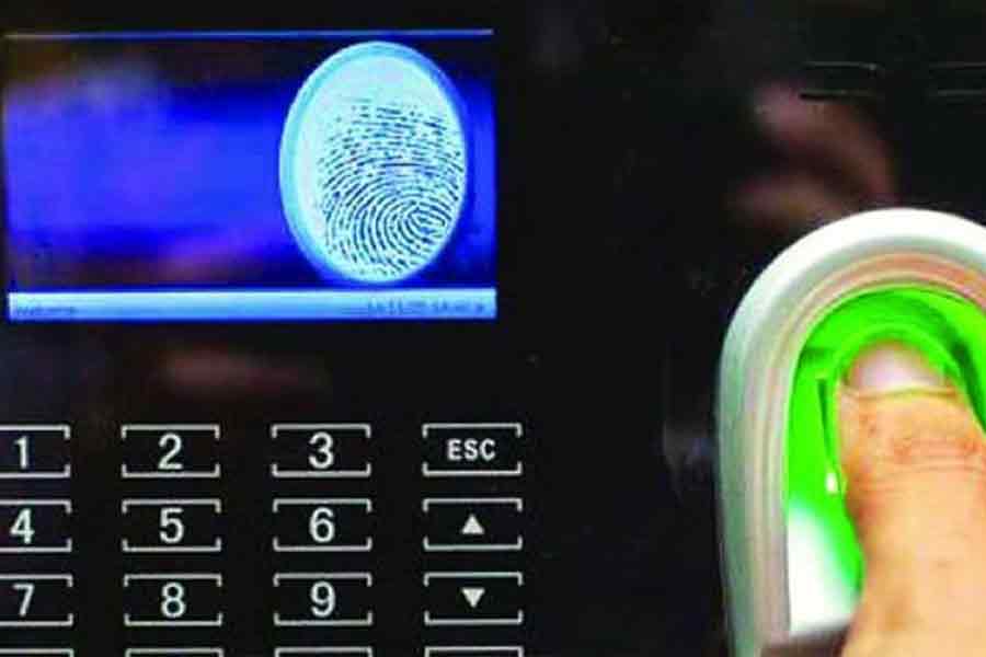 Biometric system introduced in a school in Gobardanga