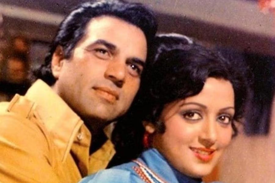 Dharmendra and Hema Malini