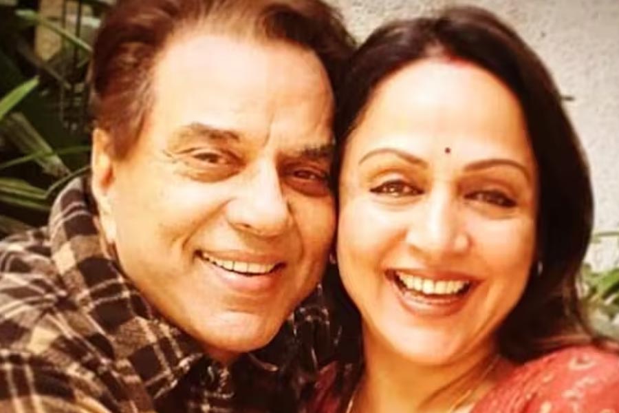 Dharmendra and Hema Malini