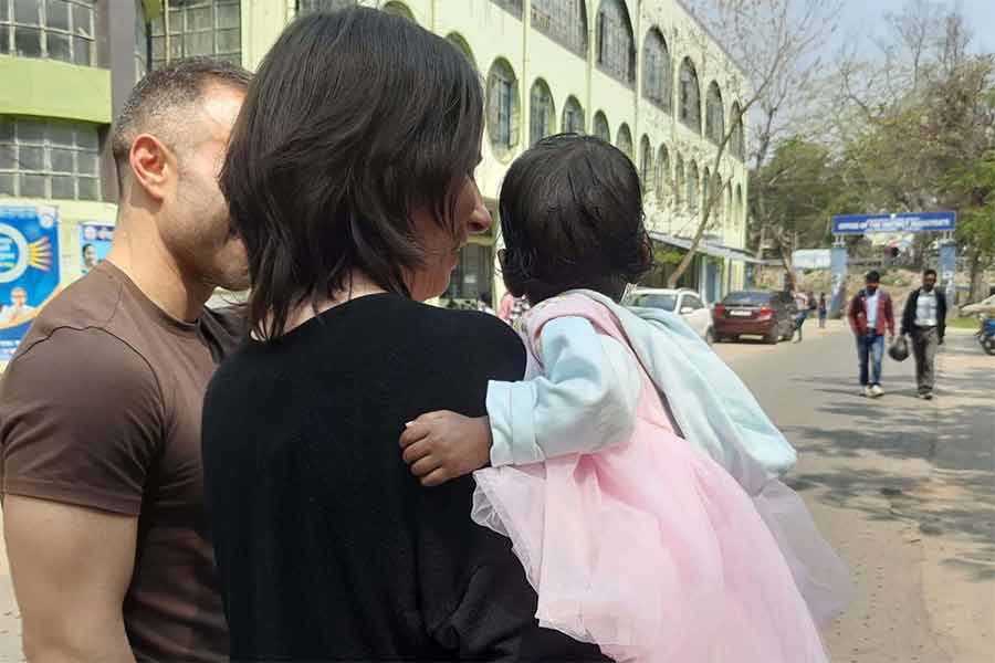 A research Scholar from Spain adopted a girl child from District Home