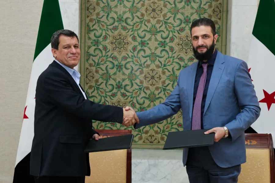 Syria government signs deal with rebel Kurdish authority in north-east region dgtl