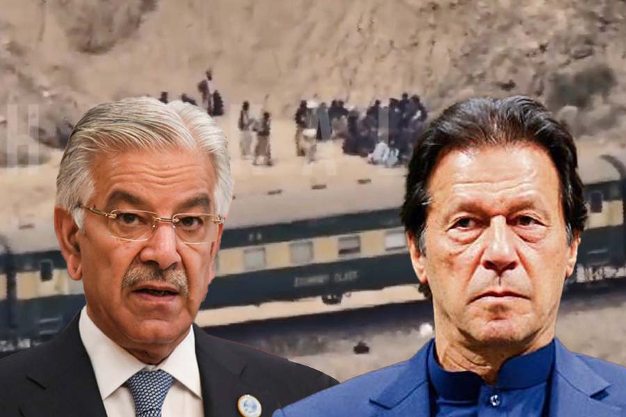 Pakistan Defence Minister Khawaja Asif on assailed the PTI of Imran Khan for ‘politicising’ the hijacking of the Jaffar Express in Balochistan dgtl