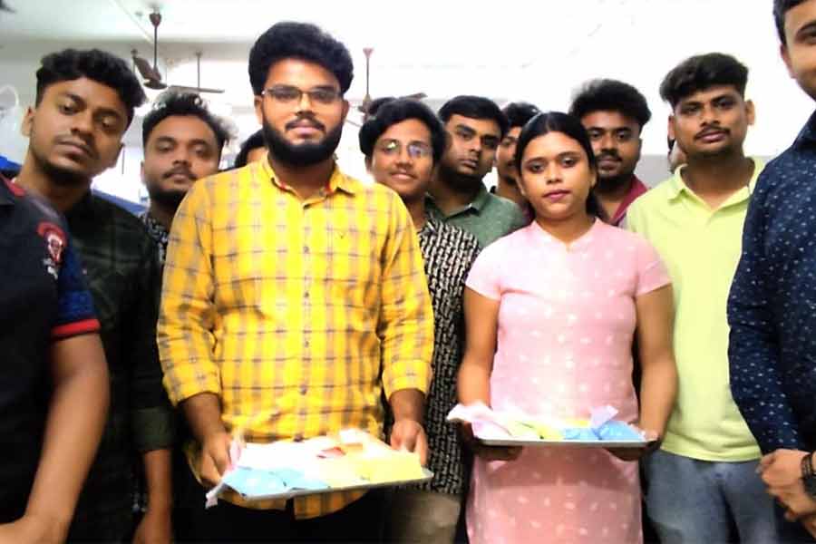 Herbal abir made by students of a Private University at Diamond harbour