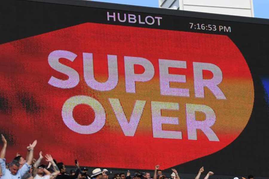 Super Over during a cricket match