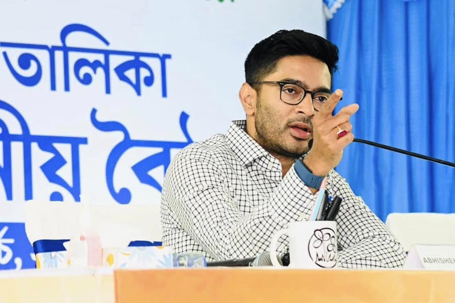 Abhishek Banerjee again gave the message of organizational reshuffle from the virtual meeting