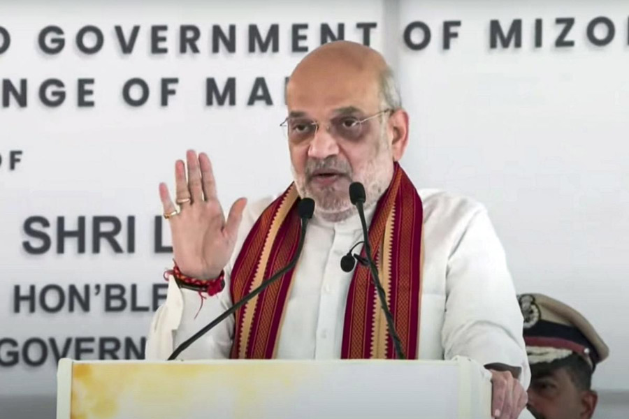 Union Home Minister Amit Shah attends Assam Rifles event in Mizoram