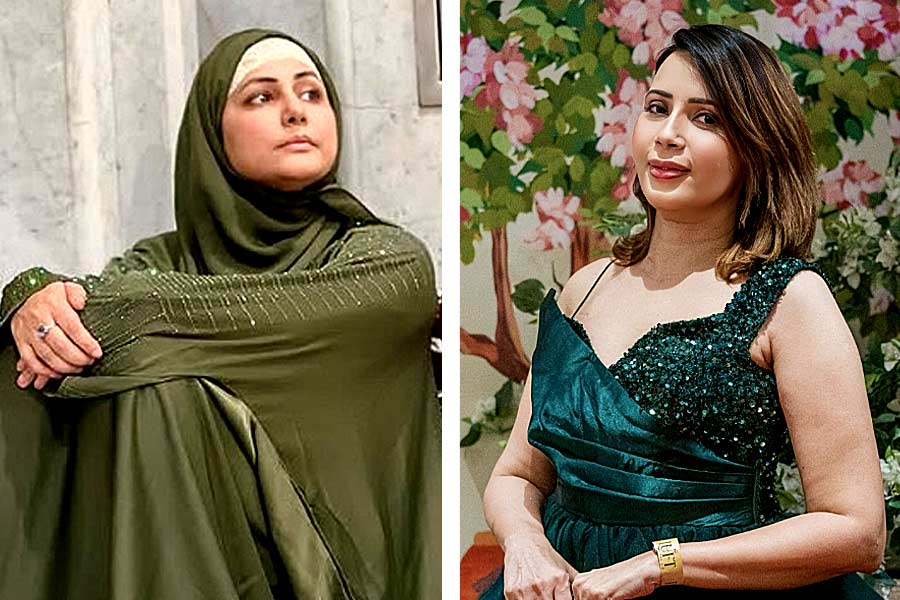 Actress Rozlyn Khan again took a dig at Hina Khan without mentioning her name