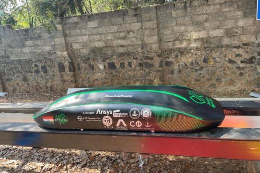 Hyperloop tube model for test run.