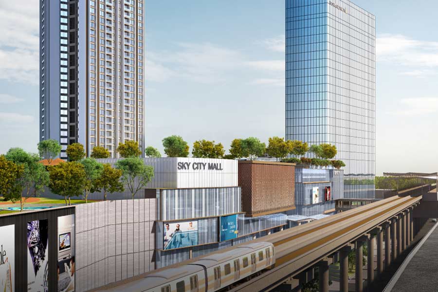 Oberoi Realty has opened Sky City Mall 