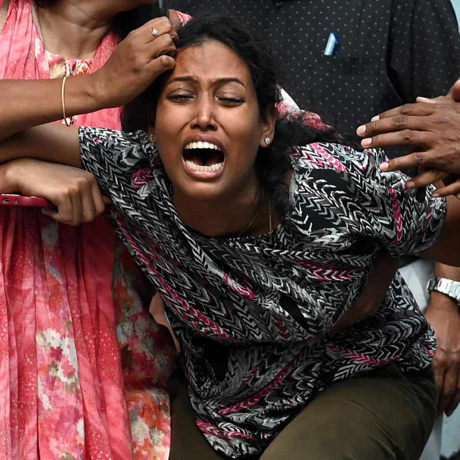 A mother lost her children in the Burrabazar fire incident