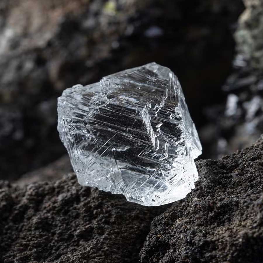 জোয়ানেং নামের আক্ষরিক অর্থ ‘রত্নপাথরের স্থান’। একটি বিরল আগ্নেয়গিরির শিলা কিম্বারলাইট ঘনসন্নিবদ্ধ হয়ে খনিটি তৈরি করেছে। কিম্বারলাইট হল একটি ঘন, ভারী, খনিজে সমৃদ্ধ আগ্নেয়শিলা। পৃথিবীর আবরণের গভীরে গঠিত এই শিলায় হিরের উপস্থিতি একে স্বতন্ত্র ও দামি করে তুলেছে।