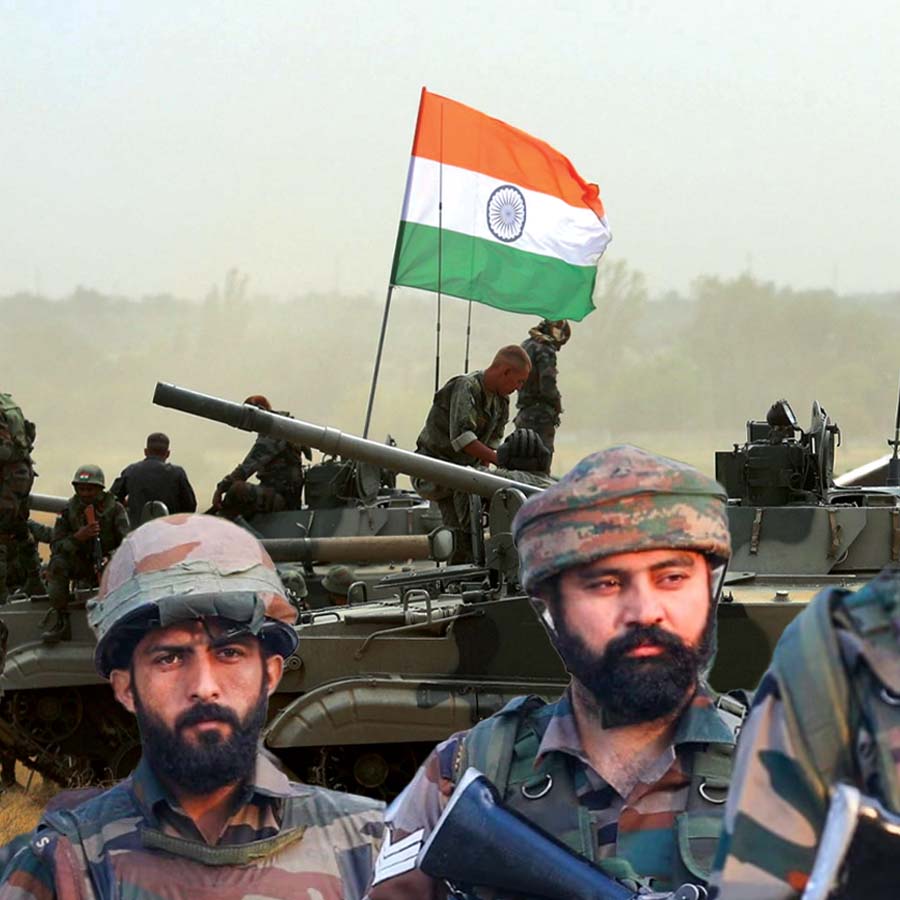 What is the difference in military strength between India and Pakistan dgtl