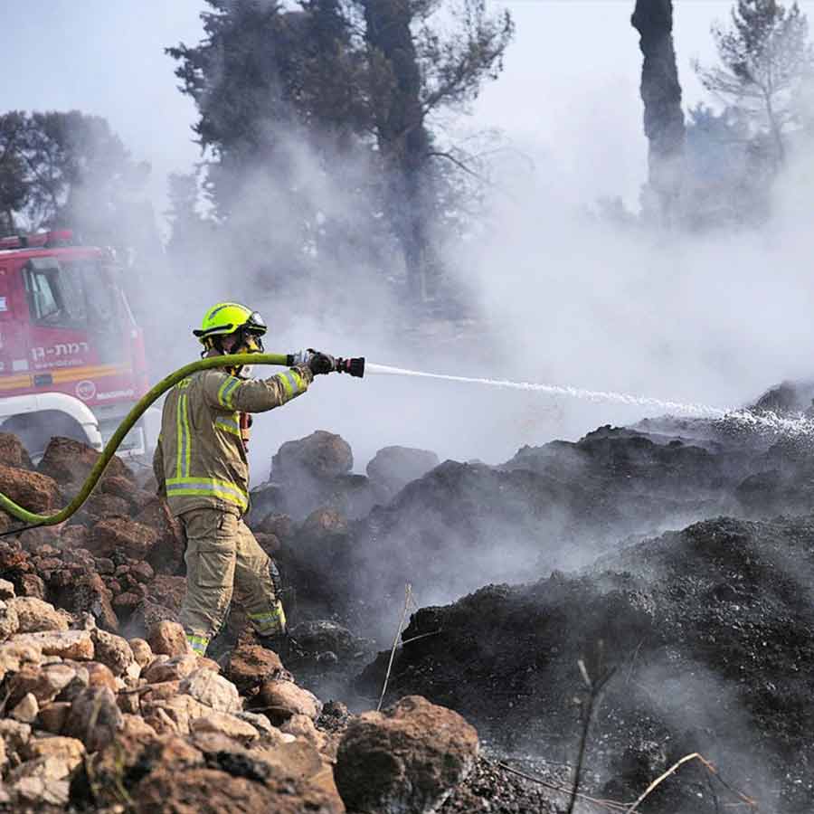 Hamas is also being claimed to be behind the fires in Israel
