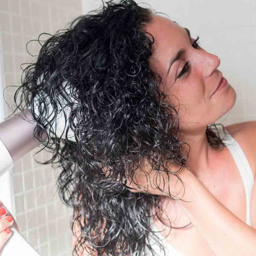 Hair care tips using hair diffuser