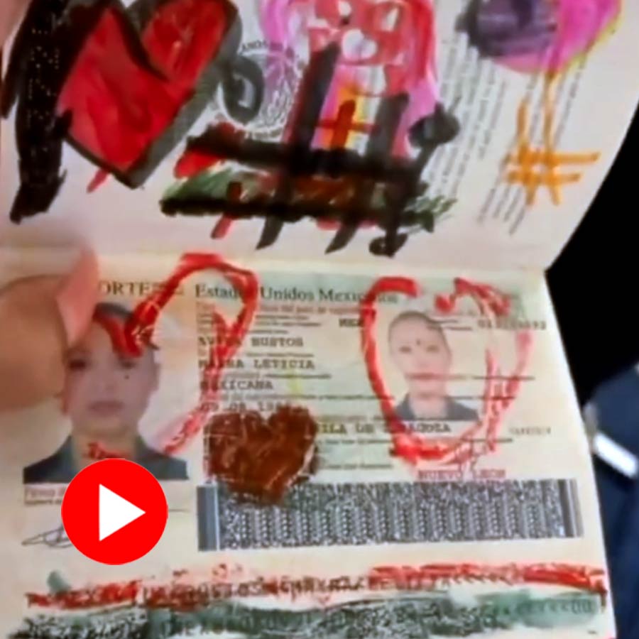 passport had been tampered by her children