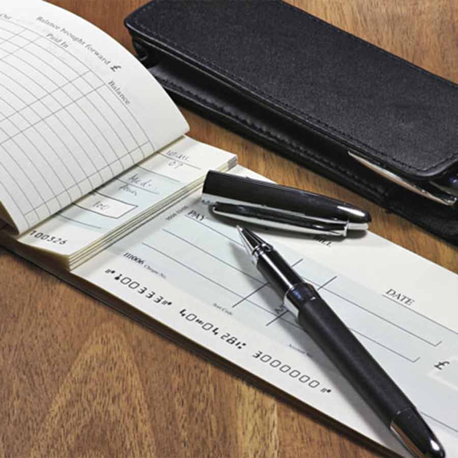 The check book is about to expire