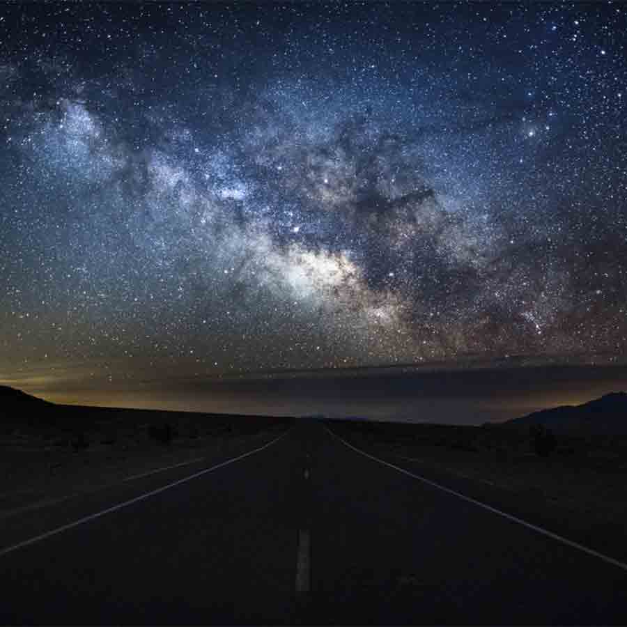 Constellations and Stars in the night sky of Death valley California