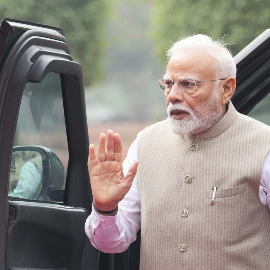 PM Narendra Modi holds a meeting with Defence Secretary Rajesh Kumar Singh on Monday amid tension between India and Pakistan dgtl