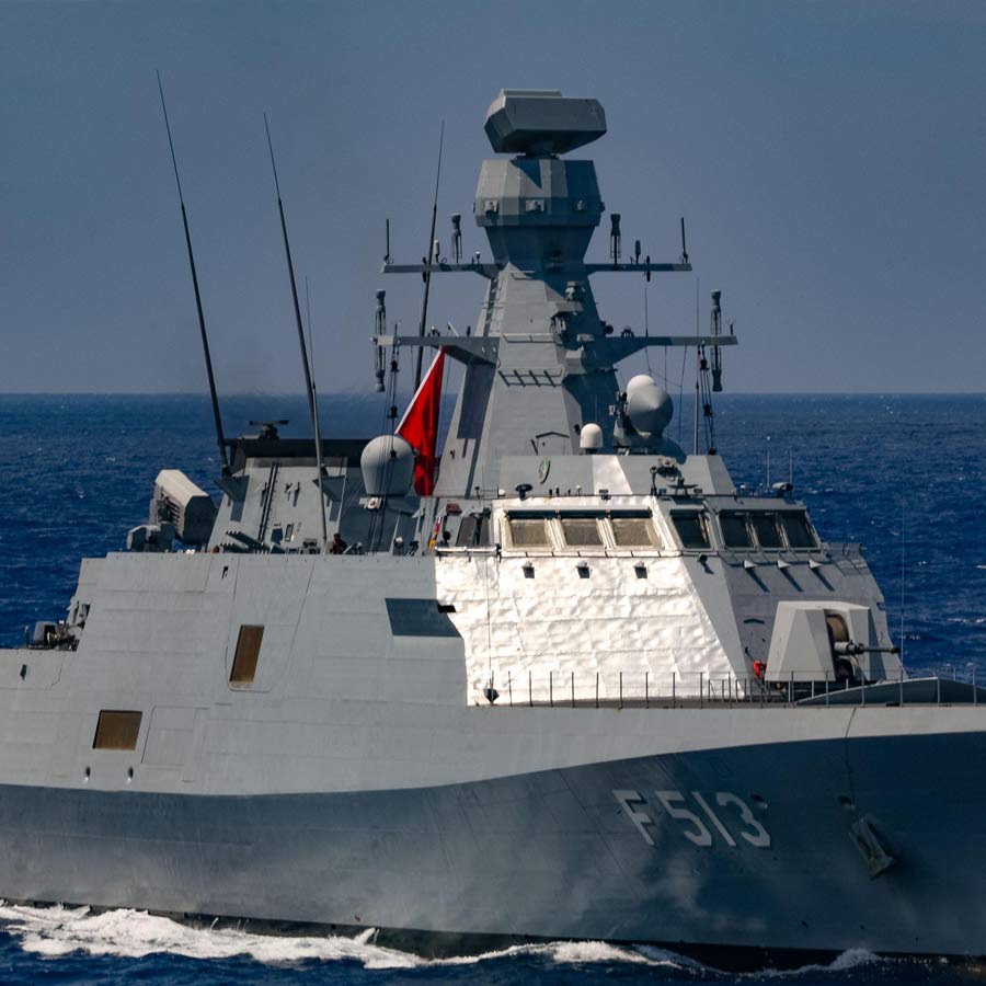 Navy Ship of Turkey TCG BUYUKADA arrives at Karachi Port amid tensions Between India and Pakistan