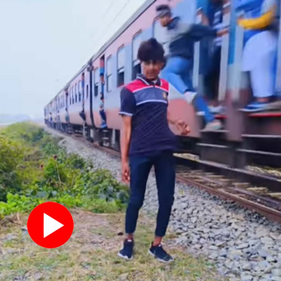 Video shows youth kicked by train passenger while making reel