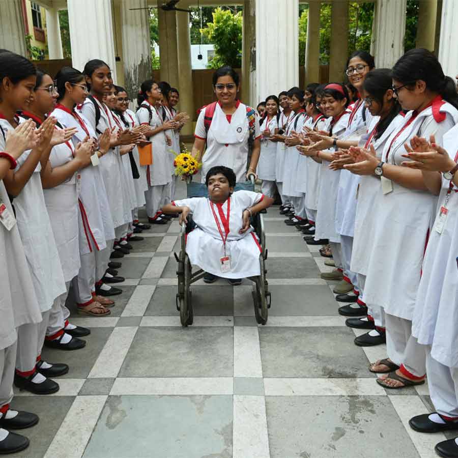 A specially abled Student in Wheelchair of Bethune Collegiate School scored 81 percent in Higher Secondary exam 2025