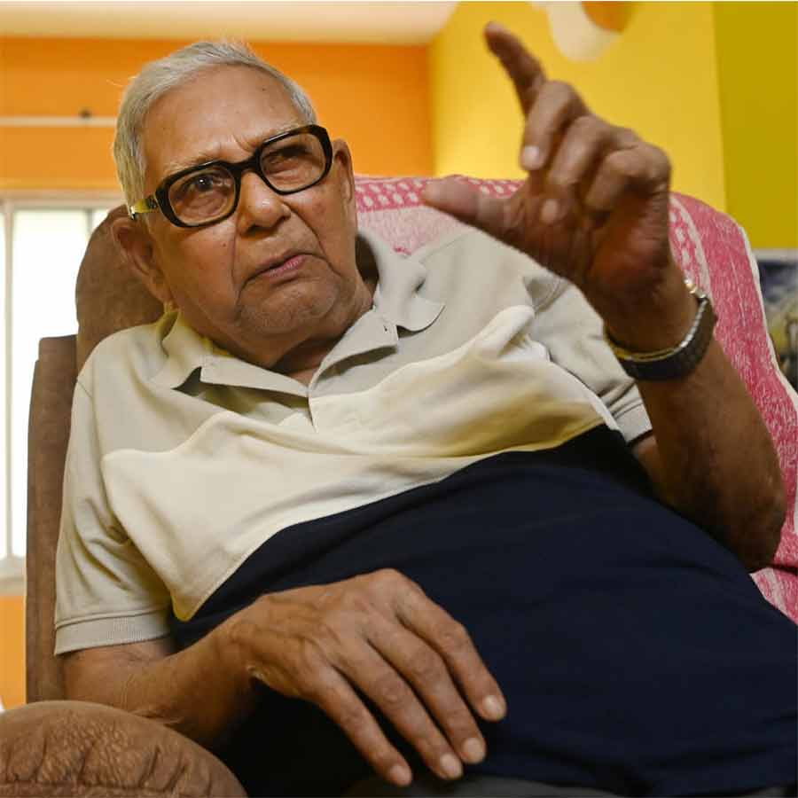 An aged man supports India's counter Attack against Pakistan