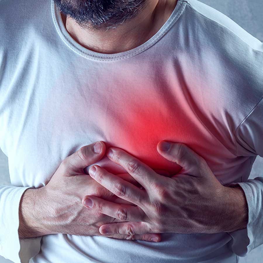 A man died of a heart attack