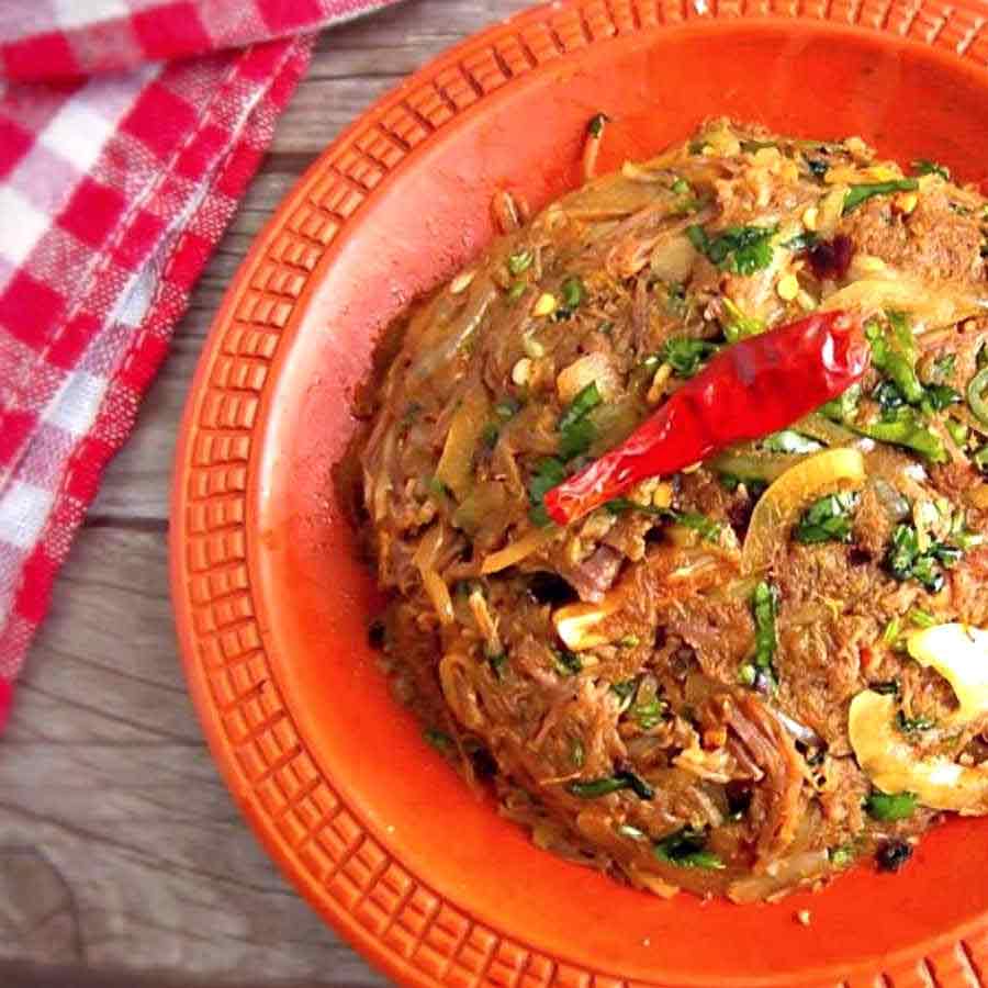 A recipe of mutton bharta in nagaland style dgtl