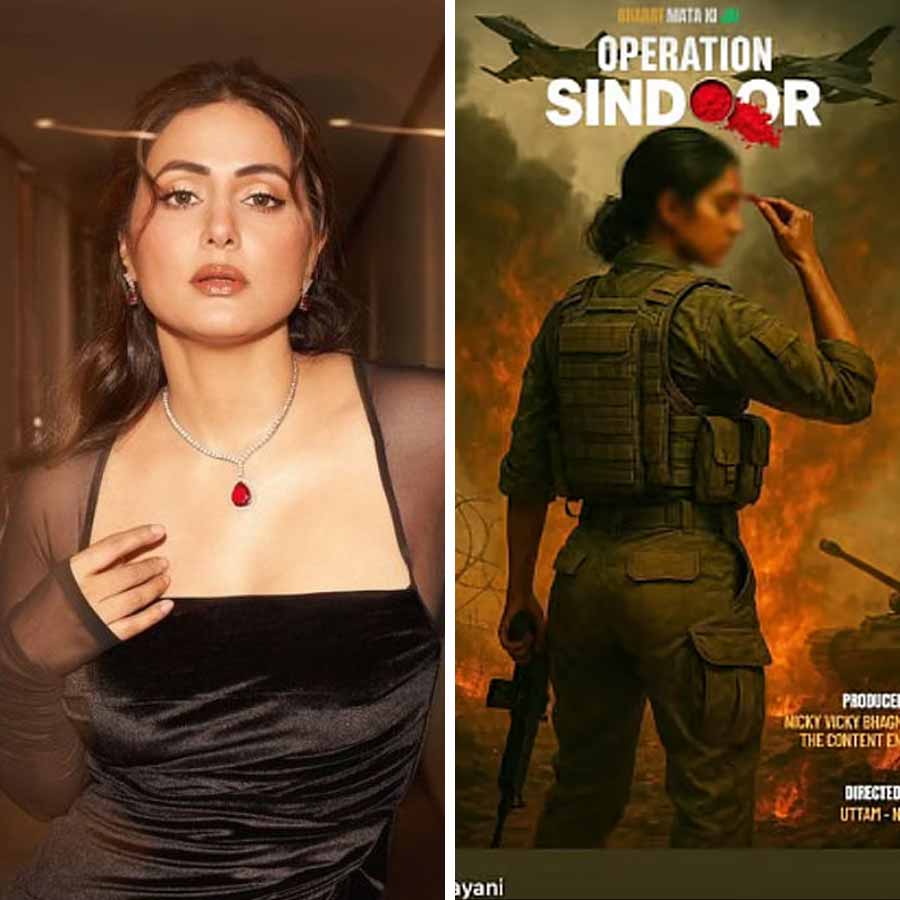 Actress Hina Khan shared the poster of the film on Operation Sindoor