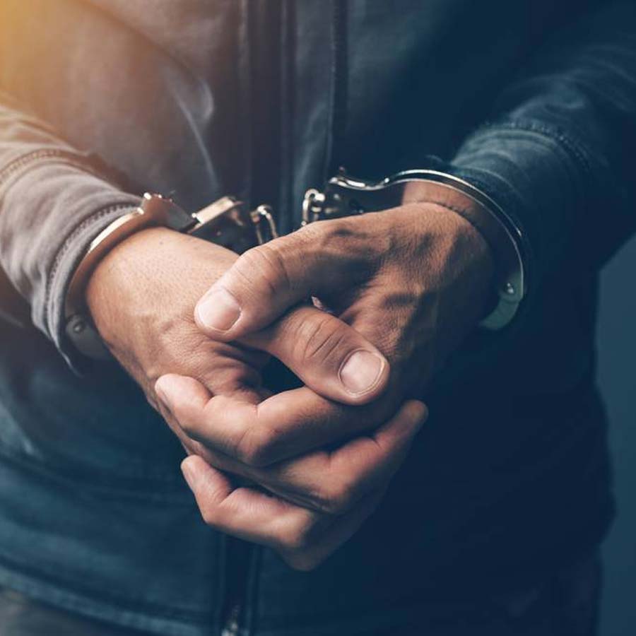 A person working as Primary teacher was arrested for possessing firearms illegally