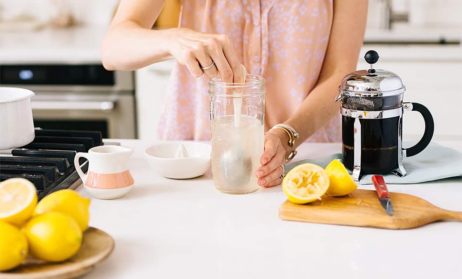 Healthy and refreshing drink lemon cold coffee can reduce weight fast