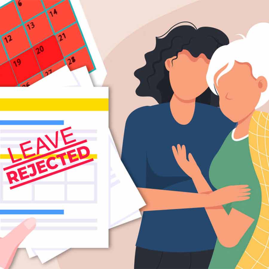 A teacher did not receive her leave despite applying for 'childcare leave'