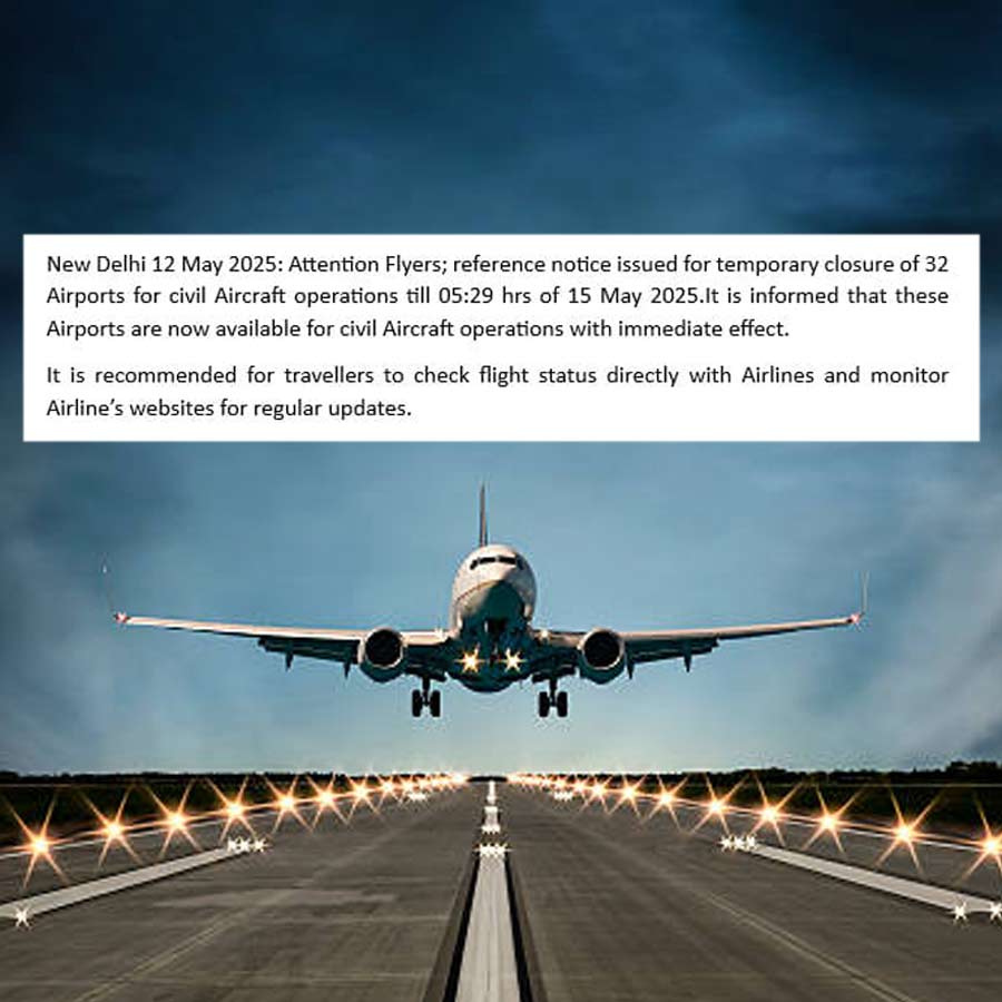 ফের চালু হল দেশের ৩২টি বিমানবন্দর, সোমেই আগের ছন্দে ফিরছে পরিষেবা, বিবৃতি দিয়ে জানালেন বিমানবন্দর কর্তৃপক্ষ