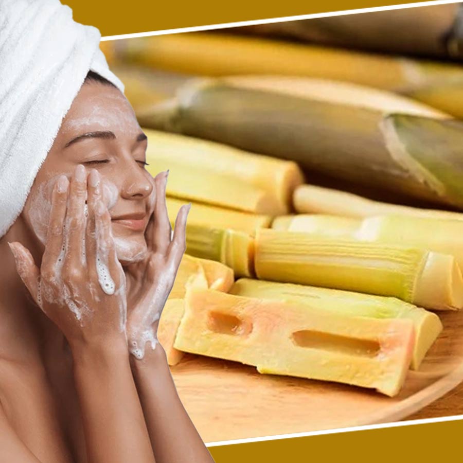 Bamboo extract can be used for glowing skin as cleanser, srub and mask
