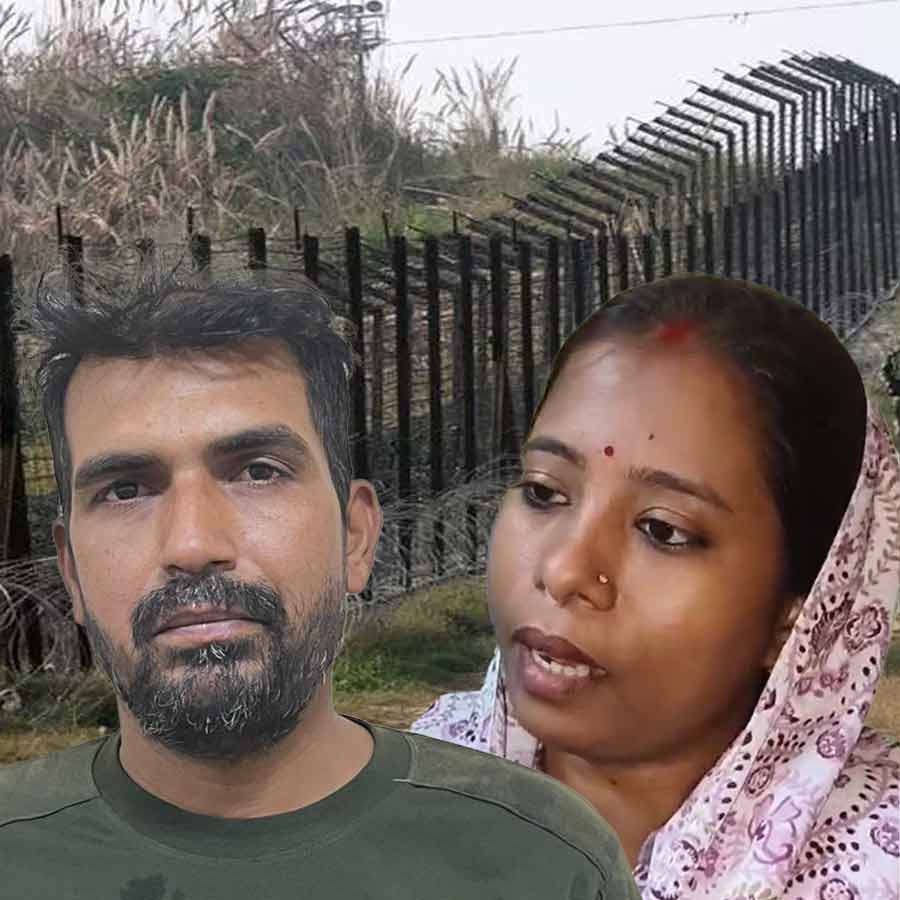 BSF Jawan Purnam Kumar Shaw and his Wife