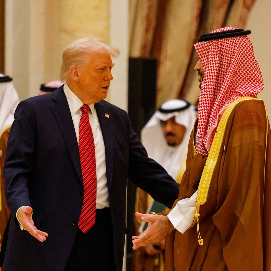 Donald Trump familys business growth figures are being discussed in Arabia during his Middle-East visit