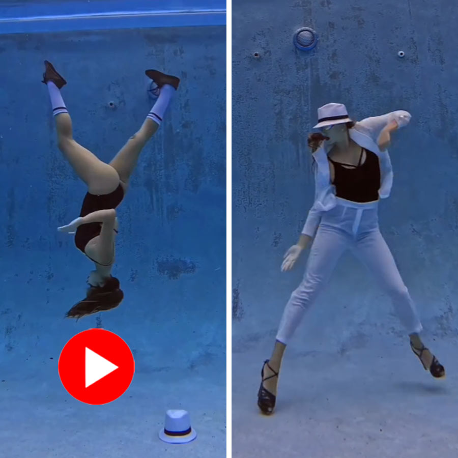 Video of woman dancing under water goes viral
