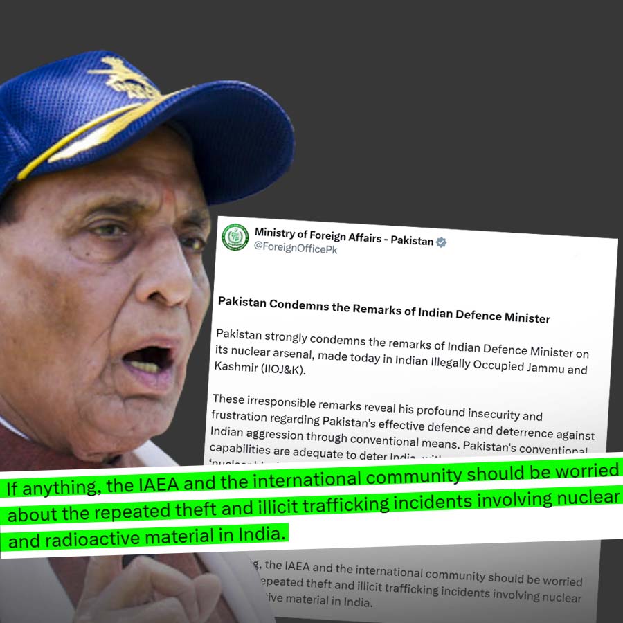 Pakistan condemns Indian Defence Minister Rajnath Singh’s comment