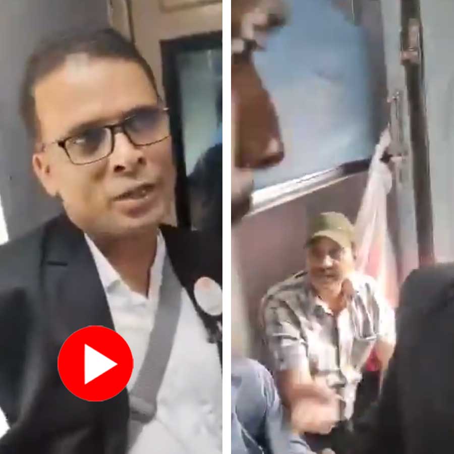 TTE asks the officers to vacate the AC corridor