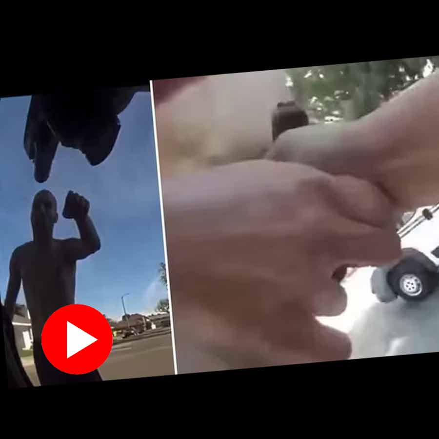 Video of suspect youth snatch gun from female police officer, she cries for life