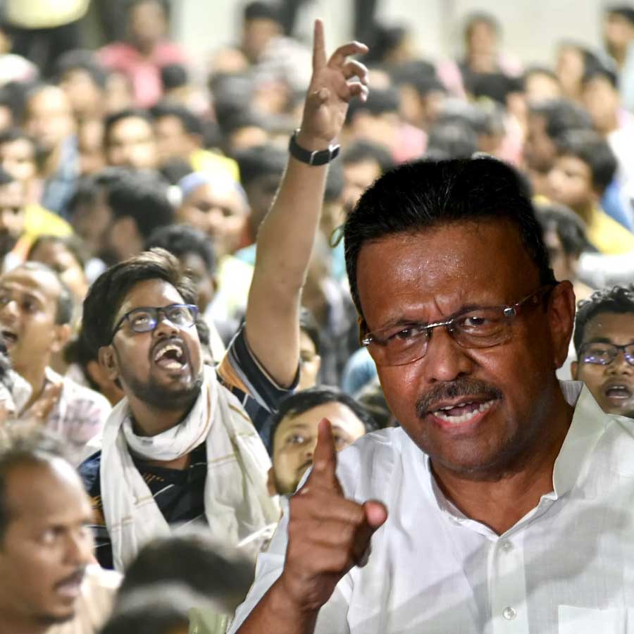 Firhad Hakim slams the protesters in front of Bikash Bhavan