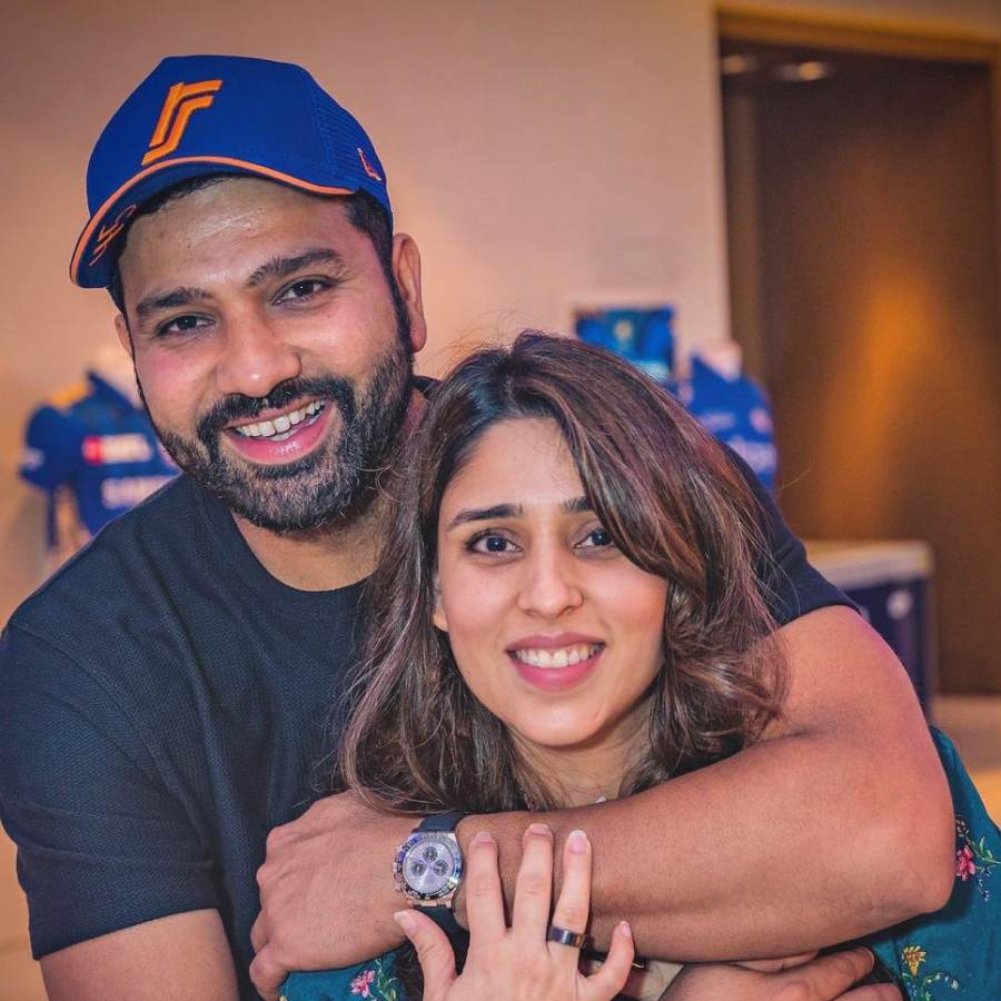 Picture of Rohit Sharma and Ritika Sajdeh