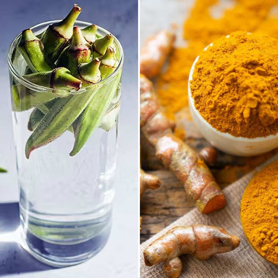 Okra water mixed with turmeric can be beneficial for gut and heart health, get Korean Glass skin effect