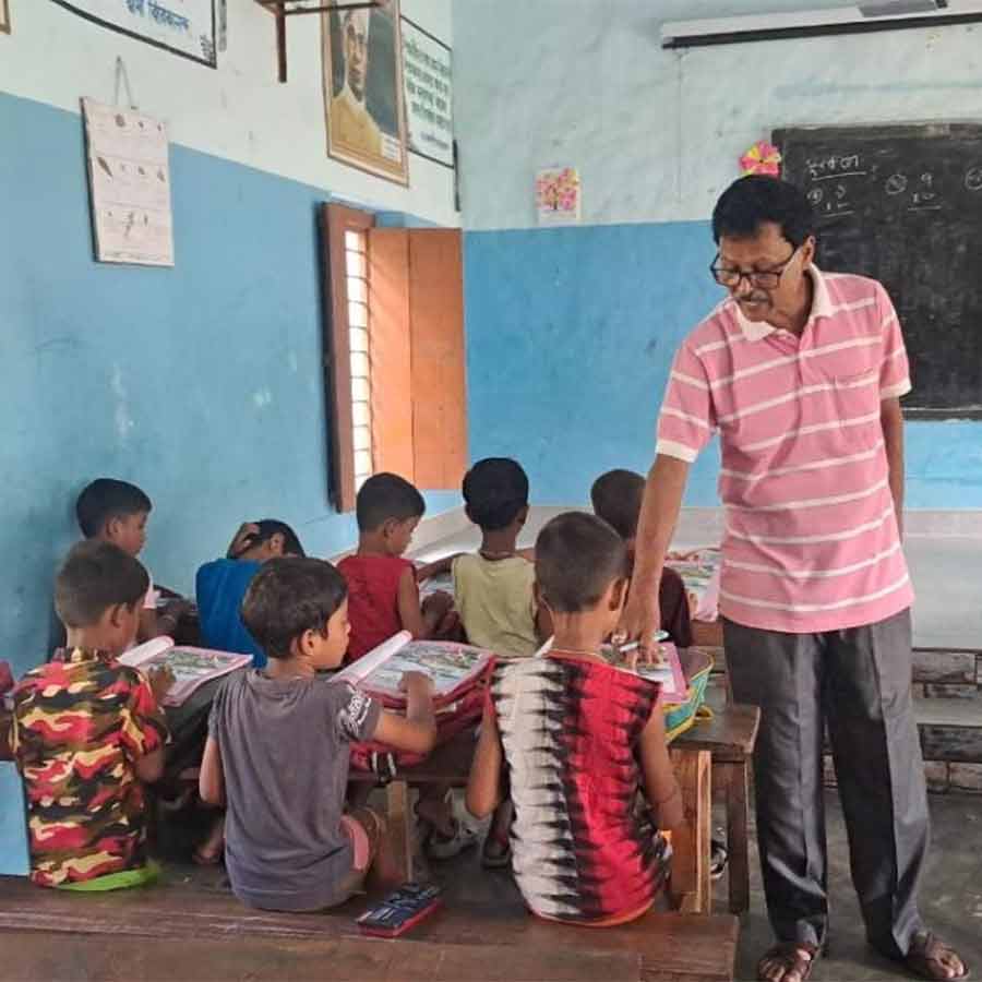 School is open in summer vacation at purbasthali