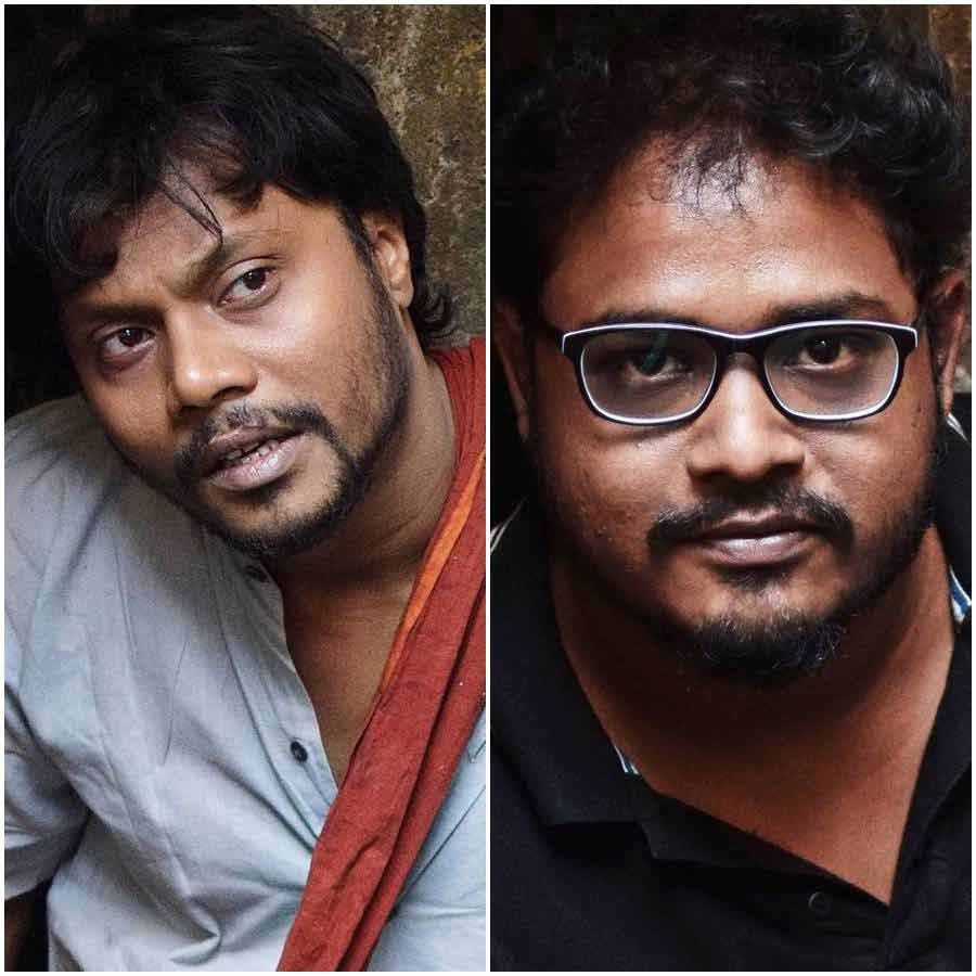 ‘চাবিওয়ালা’ ছবিতে অভিনেতা কৌশিক কর, পরিচালক রাজা ঘোষ।