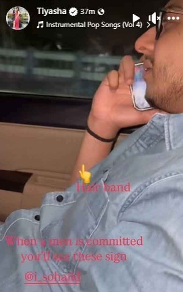 সোহেলকে নিয়ে তিয়াসার পোস্ট।